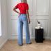 Women's High-Waisted Flare Jeans With Multi-Pockets – Vintage-Inspired Bootcut Denim Pants For Casual & Office Wear_mkmklike.com