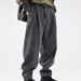 Men's Retro Washed Distressed Harem Jeans American High Street Style Loose Casual Pants Simple Basic Versatile_mkmklike.com