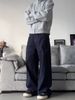 "Unisex Classic Washed Straight-Leg Jeans – Relaxed Fit, Vintage Distressed, High-Quality Cotton (Streetwear Essential, Timeless Style)"_mkmklike.com