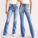 Women's High-Waisted Embroidered Skinny Jeans – Stretch Denim With Gothic Stitching (S-XXL, Light Blue, Cotton Blend, Slim Fit, Gothic Streetwear)_mkmklike.com