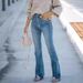ELLE European And American Cross-Border Trade Fashion Retro Simple Slim Fit Stretch Denim Women's Pants_mkmklike.com