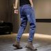 Jeans Brand Harlan Loose Straight Tube Trendy Work Clothes Versatile Leg Tight Men's Large Pants Men_mkmklike.com