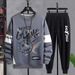 Men's Clothing Casual sports suit sweatshirt men's spring and autumn printed men's autumn clothes loose two piece suit men's clothing wholesale_mkmklike.com
