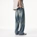 Xxbro Wear # 2025 New Summer Lyocell Tencel Drop Feel Loose Thin Jeans Men's Straight Pants_mkmklike.com