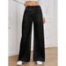 Women's Elastic Waist Straight Leg Jeans Loose Fit High Stretch Wide Leg Pants Autumn Winter New Style Denim_mkmklike.com