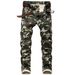 Suitable For All Seasons Suitable For All Seasons Slim Fit Fashion Trend Men's Camouflage Jeans Personality Print Casual Long Pants_mkmklike.com