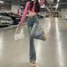 High-waisted Flared Jeans For Women, Spring And Autumn 2026 New Style, Slimming, Figure-flattering, Stretchy,_mkmklike.com