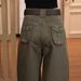 Vintage Workwear Jeans For Women In Army Green, 2026 New Model, High-waisted, Loose Straight-leg, Curved-leg Pants,_mkmklike.com