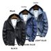 Northfold Cross-Border New 2025 Spring Street Fashion Men's Top Windproof Slim Fit Hooded Denim Jacket For Men_mkmklike.com