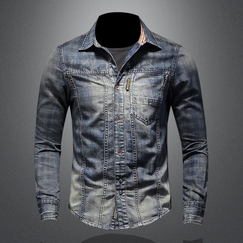 Pulse Cross-Border Long-Term Vintage Color European And American Style Sub-Print Casual Men's Punk Shirt W61062_mkmklike.com