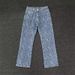 American Retro Full Print Jeans Men's Letter Jacquard Handsome Fashion Trend High Street All Match Straight Casual Pants_mkmklike.com
