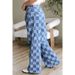 Trendy Girl Closet 2025 Autumn New Loose High-Waisted Wide-Leg Casual Pants European And American Fashion Checkered Print Jeans For Women_mkmklike.com