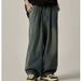 Japanese Retro Washed Vintage Jeans For Women, Ins High Street Trendy Loose Straight Wide-Leg Pants, Casual Long Pants_mkmklike.com