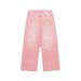Korean Style Washed Wide Leg Jeans – Retro Colorful Loose Fit Pants (Pinky, Violet, Old Green, Black Gray, Light Blue, XS-XL)_mkmklike.com