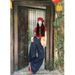 Cross-border Dark Blue Vintage Loose Wide-leg Pants For Women, High-waisted Drapey Jeans, Versatile Summer Floor-length_mkmklike.com