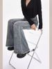 Vintage Washed Micro-flare Jeans, High-waisted, Tight-fitting, Butt-lifting, Height-enhancing, Slimming,_mkmklike.com