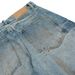 Punk Wasteland Style Ripped Dirty Jeans Men's Trendy High Street Washed Vintage Loose Wide-Leg Straight Long Pants_mkmklike.com