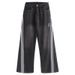 Men's High Street Striped Wide Leg Jeans - Retro Loose Fit Cleanfit Straight Pants For Casual Streetwear_mkmklike.com