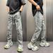 Women's Mid-Rise Straight-Leg Jeans – Minimalist Style | Washed Denim | Effortless Casual & Streetwear Aesthetic (S-3xl)_mkmklike.com