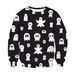BOY BOY BOY Cross-Border European And American Halloween 3D Digital Print Horror Little Funny Ghost Men's Autumn Winter Crew Neck_mkmklike.com