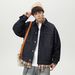 Northfold Vintage Raw Topstitch Design Men's Denim Jacket Autumn Loose Fit Trendy Brand Casual Double Pocket Workwear Coat_mkmklike.com
