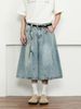 "Vintage Washed Blue Denim Shorts For Men & Women, High Waist Loose Fit Distressed Cropped Jeans Shorts, Unisex Casual Streetwear"_mkmklike.com