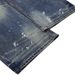 Vintage Punk Style Men's Floor Length Trousers Loose Fitting Paint Splatter Inspired Washed And Distressed Curved Blade Blue Jeans_mkmklike.com