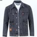 Spring And Autumn New Multi-Pocket Workwear High Street Japanese Harajuku Style Loose Cool Denim Jacket For Men_mkmklike.com