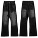 Men's Clothing Men's Tie Dye Distressed Retro Curved Blade Straight Leg Jeans Loose Wide Leg Pants American High Street Style_mkmklike.com