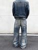 Vintage Washed Distressed Whiskered Baggy Jeans High Street Style Casual Loose Fitting Straight Leg Jeans_mkmklike.com