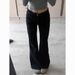 Black Stretch Retro Flared Slimming Jeans For Women Spring Autumn New Fashion Versatile Bootcut Long Pants_mkmklike.com