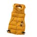 Down padded waistcoat for women autumn-winter sleeveless vest mid-length hooded vest_mkmklike.com