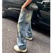 Pulse Style Vintage Tie-Dye Jeans For Men Spring Autumn European American High Street Cool Design Straight Wide-Leg Pants_mkmklike.com