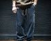 Tie-up Jeans Men's Loose Trend Brand Large Size Pants Spring Trend Splicing Boys' Harlan Pants Trend_mkmklike.com