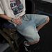 Men's Light Colored Distressed Loose Denim Shorts Summer American Style Ripped Casual Straight Leg Five Point Pants_mkmklike.com