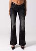 New Winter Street Fashion Metallic Trendy Retro Washed Flared Jeans, Classic Clothing For European And American Women_mkmklike.com