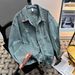 Retro Washed Distressed Embroidered Denim Jacket Men's Trendy Brand Loose Patchwork Jacket_mkmklike.com