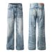 Men's Clothing Retro Men's Jeans Men's Gradient White Cat Whisker Trendy Brand Loose New Versatile Boys Pants_mkmklike.com