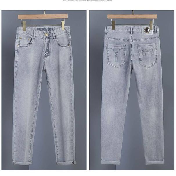 Men's Clothing Spring/Autumn Men's Slim Fit Stretch Jeans Style Straight Leg Casual Trendy Versatile Youthful Style_mkmklike.com