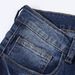 Men's Stretch Skinny Jeans Multi Layered Design Slim Fit Blue Trousers_mkmklike.com
