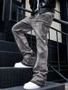 Military Camo Flare Jeans For Men – Vintage Streetwear, Baggy Silhouette & 90s Y2K Aesthetic (S-3XL, Mid-Rise, Distressed Detailing)_mkmklike.com