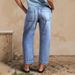 Women's High Waist Straight Leg Cropped Jeans - Stretch Denim Wide Leg Pants For Casual Streetwear (Light Blue, S-XXL)_mkmklike.com