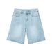 Men's Clothing New American Retro Distressed Washed Straight Jeans Men's Trendy Brand Loose Wide Leg Casual Versatile Shorts_mkmklike.com