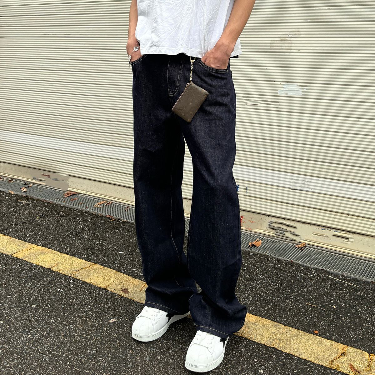 Unisex Classic Blue Straight-Leg Jeans – Retro Clean Fit, Relaxed & Comfortable | Vintage-Inspired Denim Pants For Men & Women_mkmklike.com