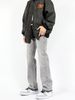 Men's Loose Fit Straight Leg Jeans Light Gray Retro Trousers High Street Style Trendy Design For Spring And Autumn_mkmklike.com