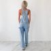 Stylish Denim Overalls For Women - High Waist Loose Fit Vintage Washed Jumpsuit With Adjustable Straps, Streetwear Fashion (Blue, S/M/L/XL)_mkmklike.com