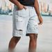 Men's Clothing New Denim Shorts Korean Style Casual Ripped Jeans Men's Street Style Cool Shorts Loose Straight Large Size_mkmklike.com