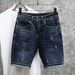 Men's Clothing Blue Denim Shorts Men's Retro Stretch Shorts Men's Shorts Trendy Breeches Summer Thin_mkmklike.com