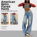 Women's Clothing High-Waisted Retro American Style Wide Leg Jeans Loose Fit Denim Pants For Spring Fashion_mkmklike.com