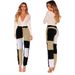 Women's Clothing Beggar Patchwork Fashion Denim High Elastic Women's Jeans_mkmklike.com